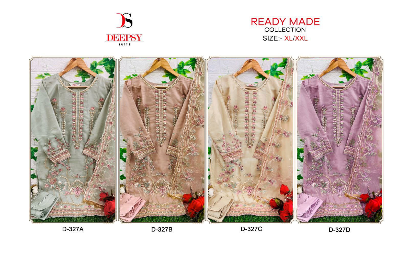 Deepsy D 327 Pakistani Salwar Suit Catalog